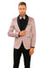 SKU#JA61428 Blush Tuxedo - Light Pink Tuxedo Suit