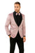 SKU#JA61428 Blush Tuxedo - Light Pink Tuxedo Suit