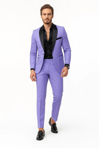Lilac Prom Tuxedo - Wedding Suit - Groom Tuxedo Suit