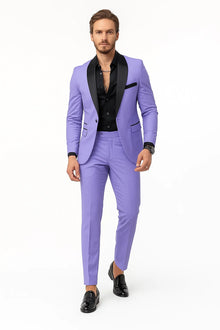 Lilac Prom Tuxedo - Wedding Suit - Groom Tuxedo Suit