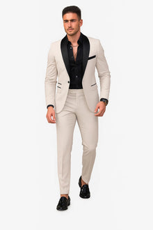 Beige Prom Tuxedo - Wedding Suit - Groom Tuxedo Suit