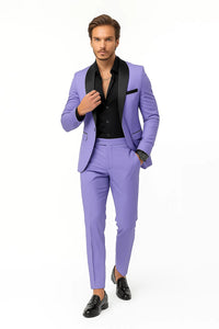Lilac Prom Tuxedo - Wedding Suit - Groom Tuxedo Suit