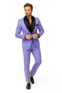 Lilac Prom Tuxedo - Wedding Suit - Groom Tuxedo Suit