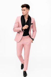 Pink Prom Tuxedo - Wedding Suit - Groom Tuxedo Suit