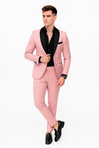 Pink Prom Tuxedo - Wedding Suit - Groom Tuxedo Suit
