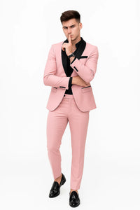 Pink Prom Tuxedo - Wedding Suit - Groom Tuxedo Suit