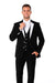 Men's 3 Piece  Slim Fit Black Tuxedo