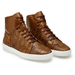 Belvedere Vero Crocodile Patchwork High-Top Sneaker in Honey