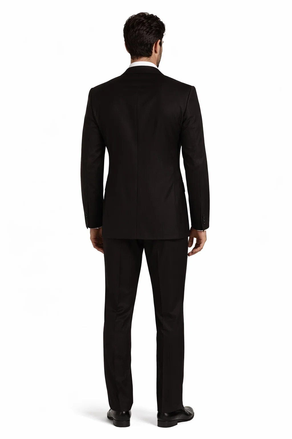 Athletic Cut Classic Suits Men's suit  Classic Relax Fit Pleated Pants 19 Inch Bottom Brown - Image 2