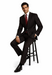 Athletic Cut Classic Suits Men's suit  Classic Relax Fit Pleated Pants 19 Inch Bottom Brown