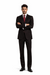 Athletic Cut Classic Suits Men's suit  Classic Relax Fit Pleated Pants 19 Inch Bottom Brown