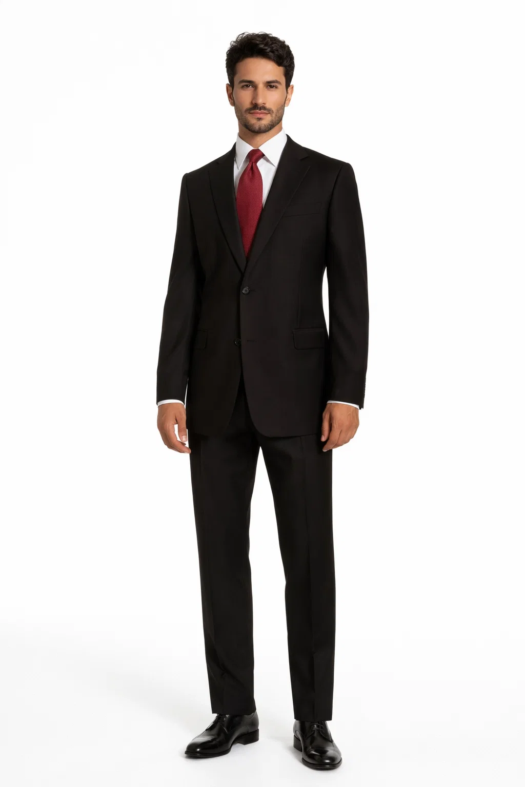 Athletic Cut Classic Suits Men's suit  Classic Relax Fit Pleated Pants 19 Inch Bottom Brown