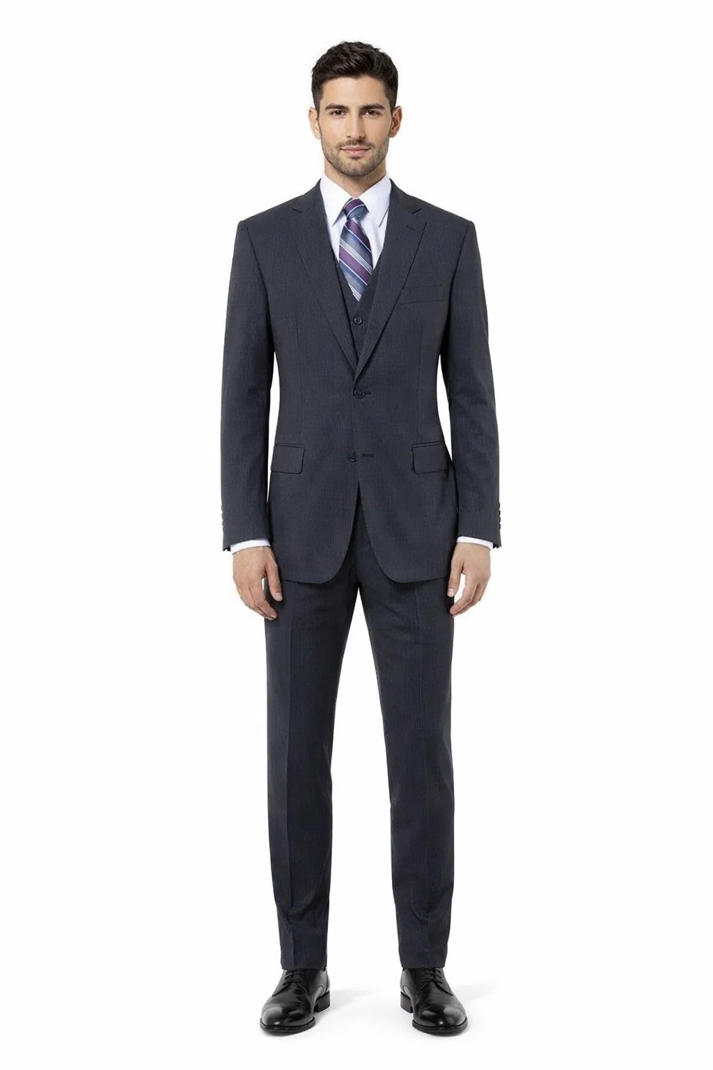 Athletic Cut Classic Suits Men's suit Classic Relax Fit Pleated Pants