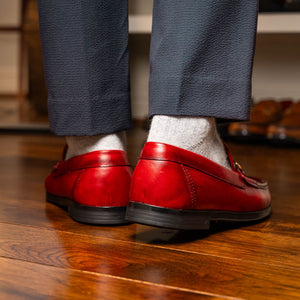 Atrani Red Calf Bit Loafer 