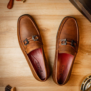Atrani Tan Calf Bit Loafer