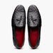 Marco Di Milano Aubiere Black Ostrich Quill Tassel Loafers