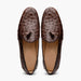 Marco Di Milano Aubiere Brown Ostrich Quill Tassel Loafers