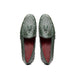 Marco Di Milano Aubiere Green Ostrich Quill Tassel Loafers