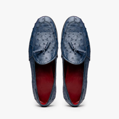 Marco Di Milano Aubiere Navy Leather Dress Shoes
