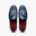 Marco Di Milano Aubiere Navy Ostrich Quill Tassel Loafers
