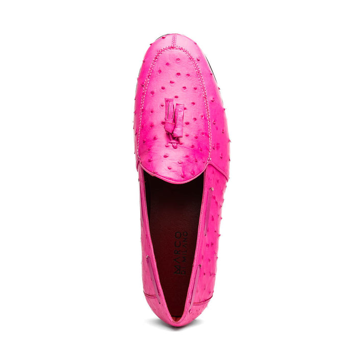 Aubiere Pink Ostrich Loafer 