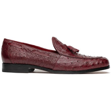 Marco Di Milano Aubiere Wine Ostrich Quill Tassel Loafers