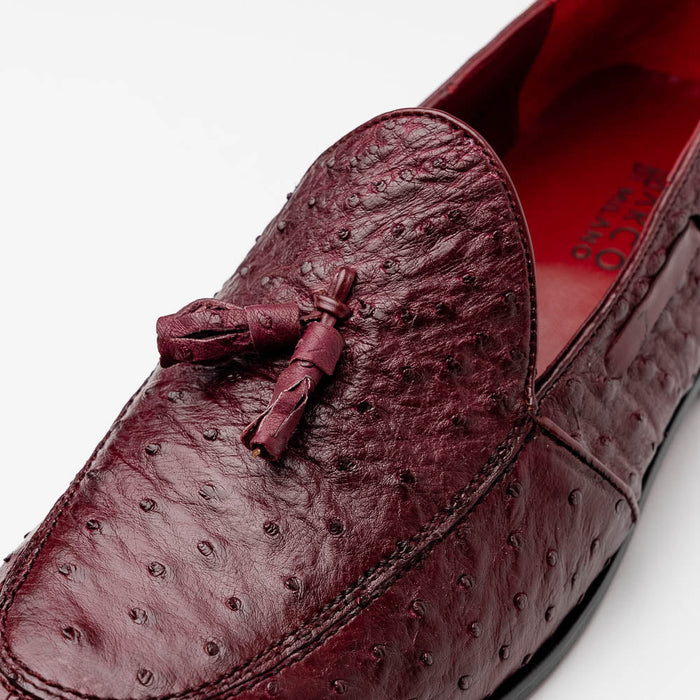 Aubiere Wine Ostrich Loafer 