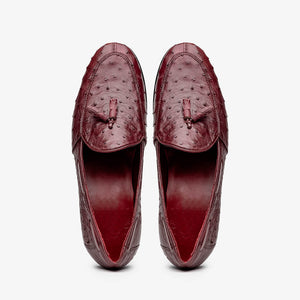 Aubiere Wine Ostrich Loafer 