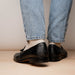 Marco Di Milano Aubiere Black Ostrich Quill Tassel Loafers
