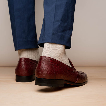 Marco_Di_Milano Aubiere Wine Leather Dress Shoe