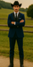 Authentic Braveman Men's Two Button Solid Blue Suit Regular Fit