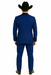 Authentic Braveman Men's Two Button Solid Blue Suit Regular Fit