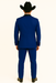 Authentic Braveman Men's Two Button Solid Blue Suit Regular Fit