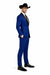 Authentic Braveman Men's Two Button Solid Blue Suit Regular Fit