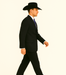 Authentic Braveman Men's Two Buttons Regular Fit Black Solid Suit With Flat Front Pants