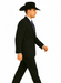 Authentic Braveman Men's Two Buttons Regular Fit Black Solid Suit With Flat Front Pants