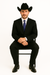 Authentic Braveman Men's Two Buttons Regular Fit Black Solid Suit With Flat Front Pants