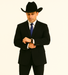 Authentic Braveman Men's Two Buttons Regular Fit Black Solid Suit With Flat Front Pants