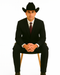 Authentic Braveman Men's Two Buttons Solid Black Suit Regular Fit