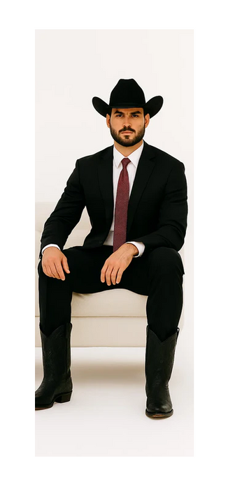 Authentic Braveman Men's Two Buttons Solid Black Suits Regular Fit