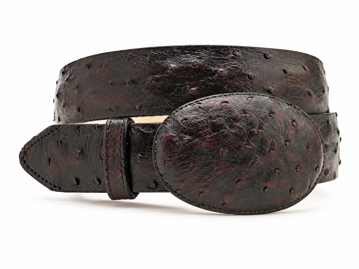 Authentic Genuine Real BlackCherry Ostrich