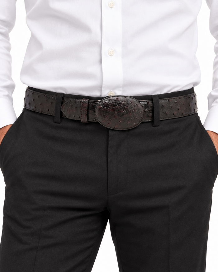 Authentic Genuine Real BlackCherry Ostrich