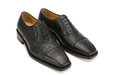 Authentic Genuine Skin Italian Cap toe Lace UP Oxfords Style in Grey Shoes