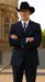 Authentic Men's Regular Fit Two Buttons Solid Dark Navy Blue Suits For Men With Flat Front Pants