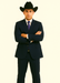 Authentic Men's Regular Fit Two Buttons Solid Dark Navy Blue Suit For Men With Flat Front Pants