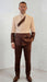 Statement Men's 2 Piece 100% Wool Modern Fit Double Breasted Suit - Two Tone Jacket