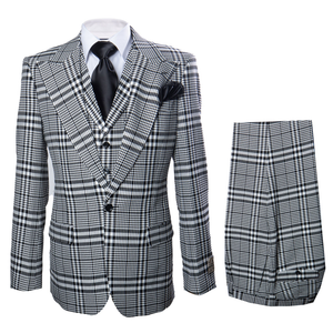 One Button 3 Piece Suit by Rossiman