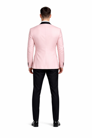 Baby Pink Floral paisley Satin Shiny Fashion Blazer Dinner Jacket Paisley Sport Coat Flashy Stage Fancy Party Prom - Image 2