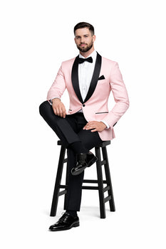 Baby Pink Floral paisley Satin Shiny Fashion Blazer Dinner Jacket Paisley Sport Coat Flashy Stage Fancy Party Prom - Image 5