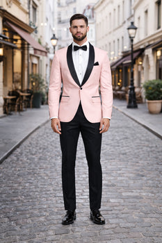 Baby Pink Floral paisley Satin Shiny Fashion Blazer Dinner Jacket Paisley Sport Coat Flashy Stage Fancy Party Prom - Image 4